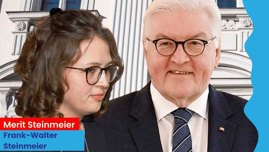 Merit Steinmeier bei einem öffentlichen Auftritt mit ihrem Vater Frank-Walter Steinmeier